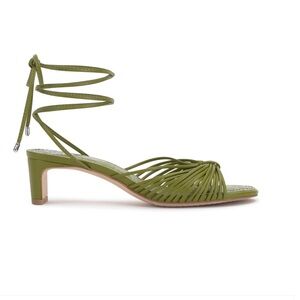 Vince Camuto Green Strappy Sandals with Ankle Strap